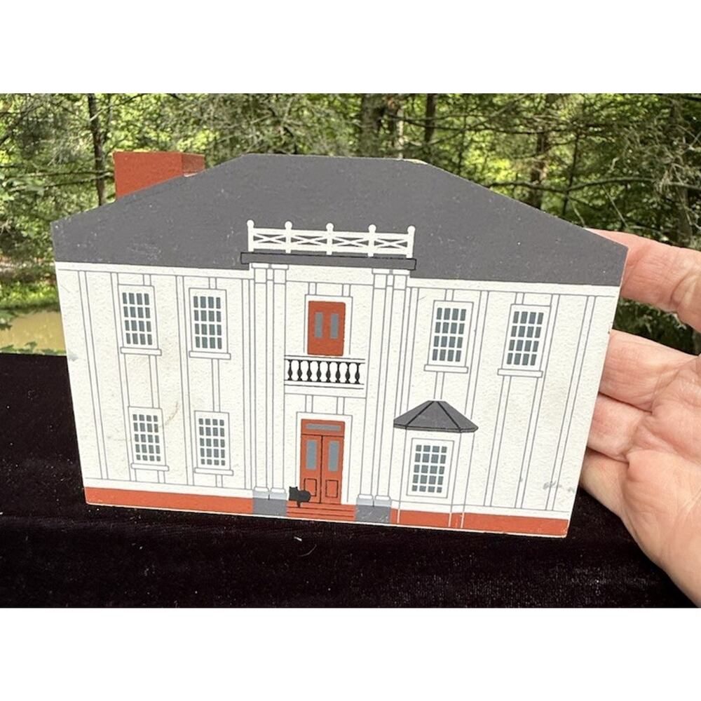 Pearl S. Buck Birthplace Hillsboro WV The Cats Meow Wood Shelf Sitter 1993